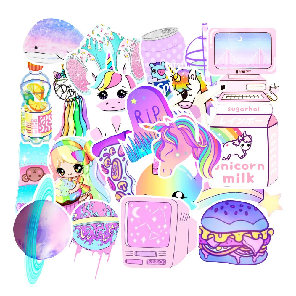 50PCS Zhang Xiaoqing Fresh Graffiti Stickers Refrigerator Notebook Water Cup Mobile Phone Stickers