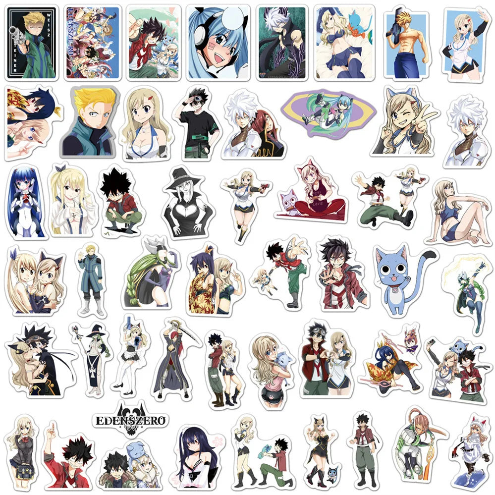 50PCS cartoon animation EDENS original graffiti stickers, personalized DIY luggage, laptop, waterproof decorative sticker toys