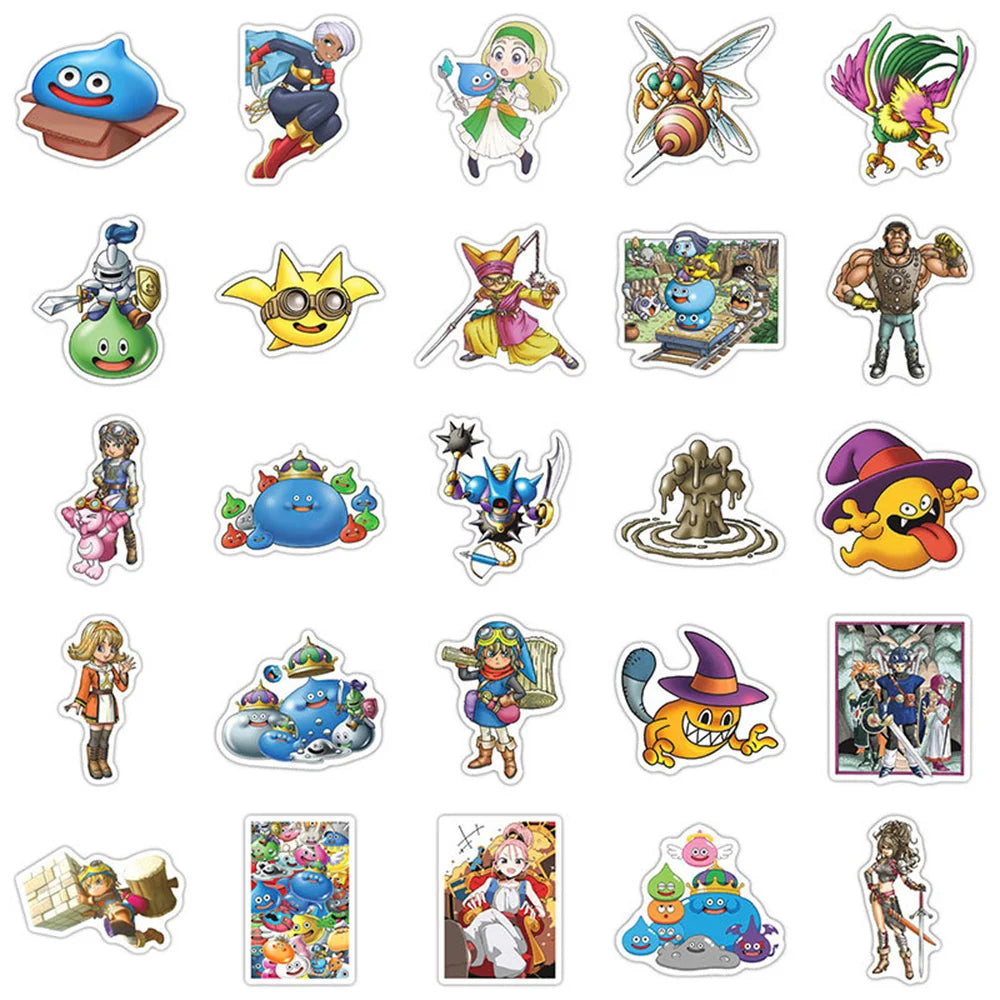 50PCS Game Brave Dragon Cartoon Graffiti Waterproof Sticker Suitcase Notebook SkateboardStationeryBoxRefrigerator