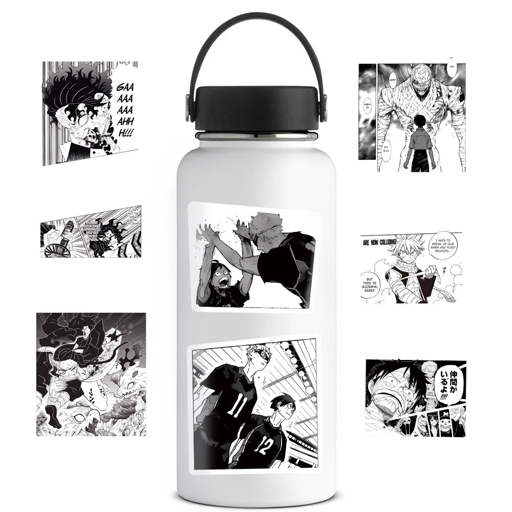 50PCS Mixed Anime Graffiti Demon Slayer/Tokyo Avengers/Hero Academy/Manga Style Helmet Laptop Cute Sticker