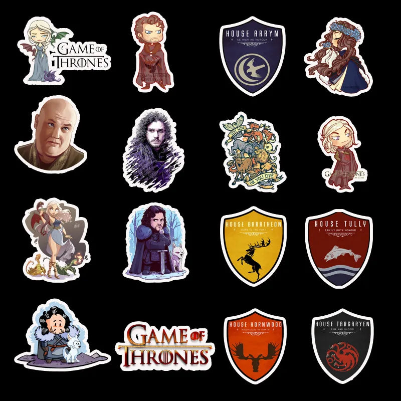 50 pieces of American TV series copyright and controversy graffiti stickers, personalized decoration luggage, laptops, guitars, bicycles, skateboards, gift stickers, toys