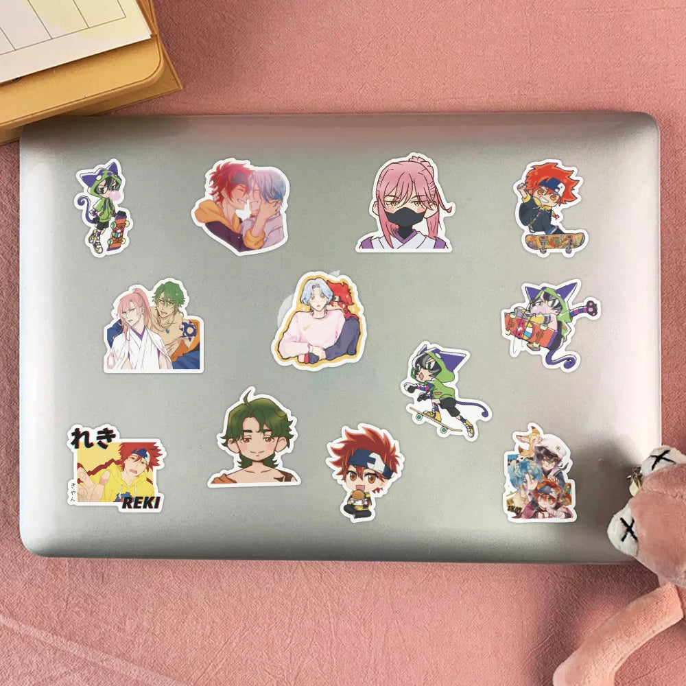50PCS Art Illustration Popular Creative Cartoon Animation Game SK8 Unlimited Character Series Decorative Style Graffiti Stickers Personality Fashion Creative DIY Exquisite Decorative Decals Suitable For Cups, Helmets, Skateboards Popular Stickers Toys