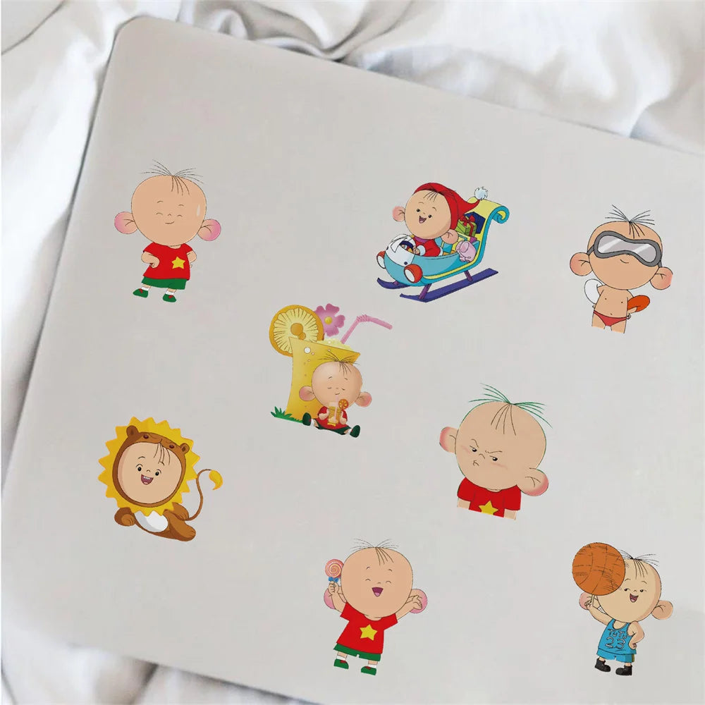 50PCS Big Ear Tutu Cartoon Animation Sticker Sticker Scrapbook Notebook Luggage Guitar Phone Toy Sticker