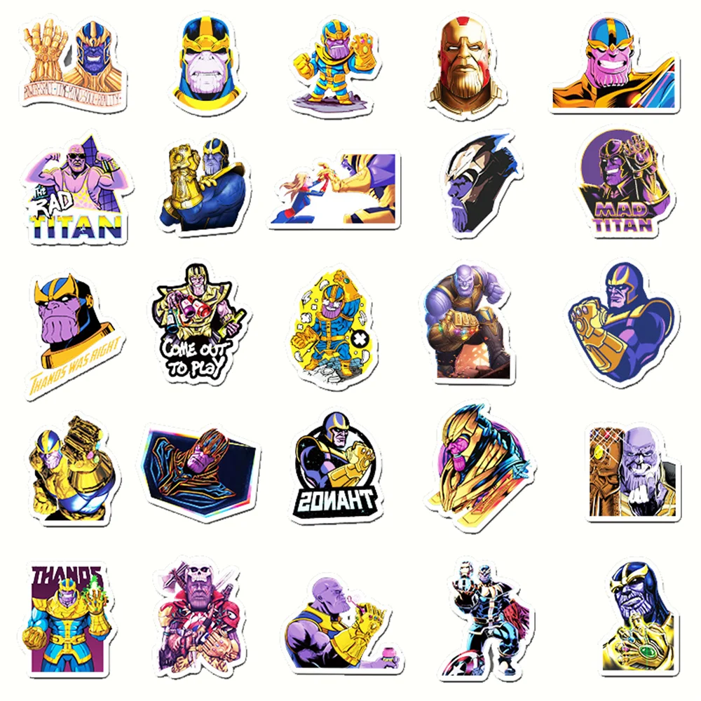 50PCS Thanos Animation Graffiti Waterproof Sticker Suitcase Notebook Skateboard Refrigerator Stationery BoxHelmet