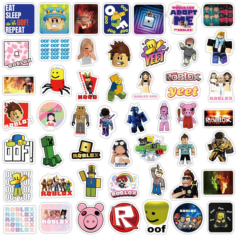 50PCS New Robles Game Personalized Graffiti Sticker Trolley Case Notebook Cup Waterproof Skateboard Refrigerator