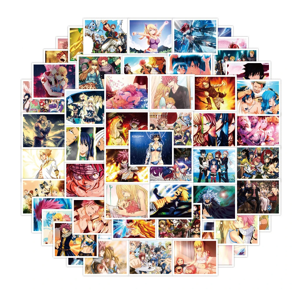 50PCS Japanese Anime Monster Tail Cartoon Graffiti Waterproof Removable Trolley Case Notebook Stickers Decal