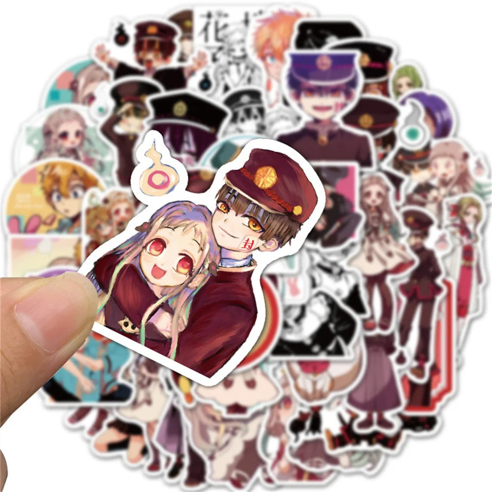 50PCS Cute Cartoon Anime Girl Mobile Phone Case Graffiti Diary Skateboard Decoration Waterproof Sticker Toy
