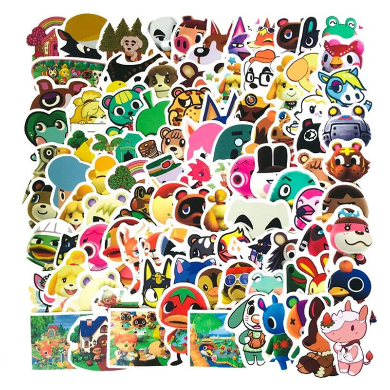 50PCS Cartoon Cute Animal Forest Stickers Motorcycle Helmet Suitcase Laptop Decoration Waterproof Graffiti