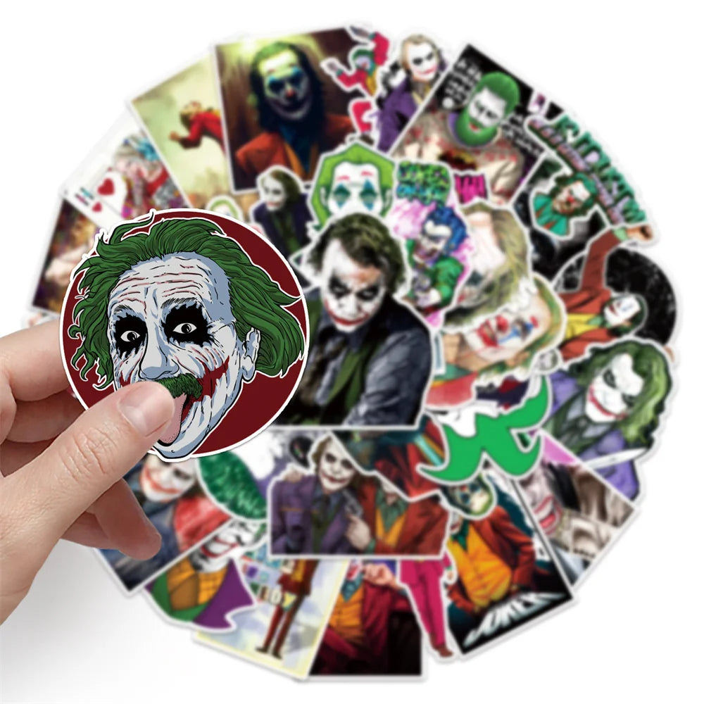 50PCS Thriller Movie Clown Character Graffiti DIY Cute Graffiti Waterproof Motorcycle Luggage Laptop Sticker