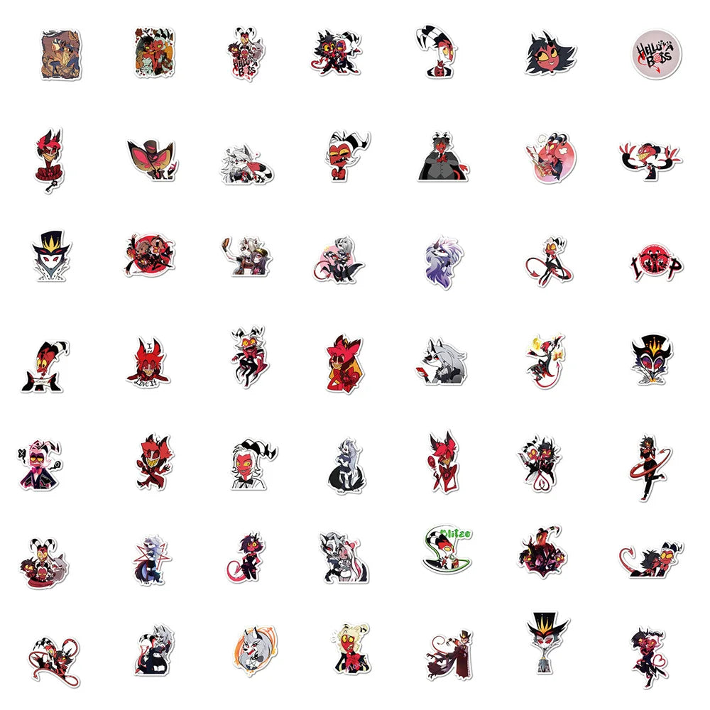 50PCS Animation Extreme Evil Boss Graffiti Waterproof Sticker Suitcase Notebook Refrigerator Skateboard Water Cup