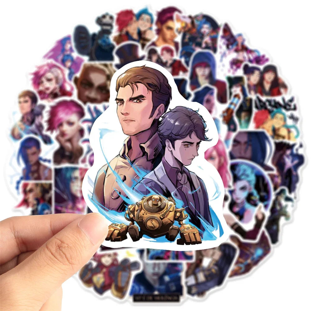 50PCS Movie Two Cities Graffiti Sticker Luggage Mobile Phone Case Laptop Waterproof Powder Arcane Sticker