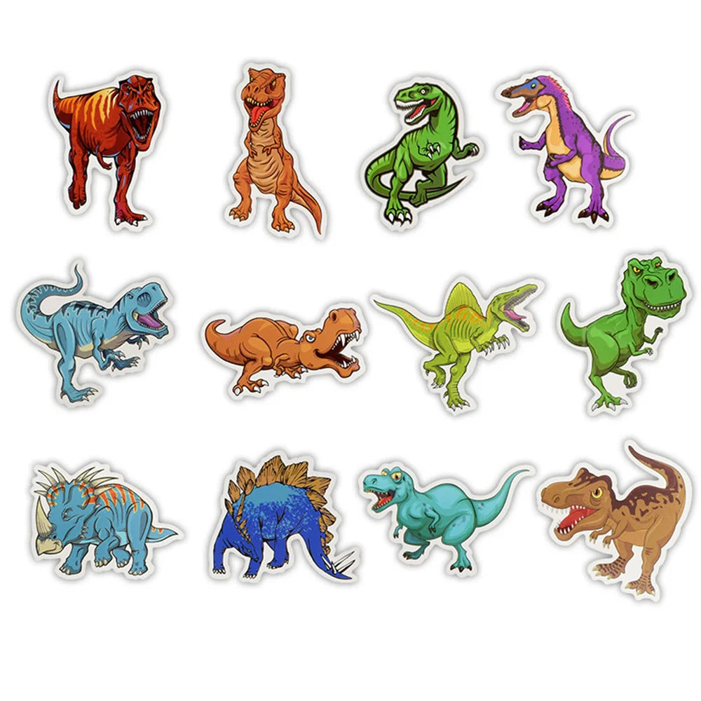 50PCS DinosaurSeries Graffiti Sticker Personality Cartoon Sticker Car Trunk Skateboard Guitar Computer Sticker