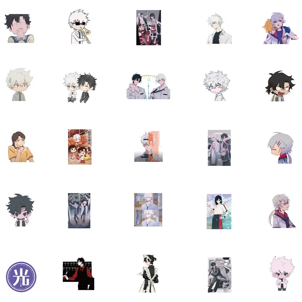 50PCS Cartoon Anime Manga Time Agent Stickers Luggage Notebook Water Cup Decoration Graffiti Sticker