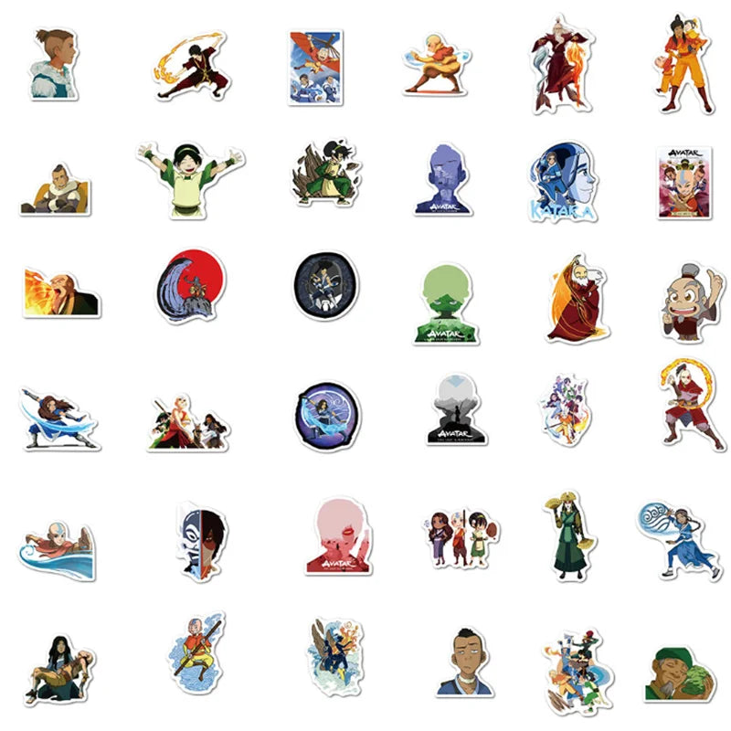 50PCS Animation Cartoon Graffiti Toy Notebook Mobile Phone Skateboard Waterproof Sticker Decoration