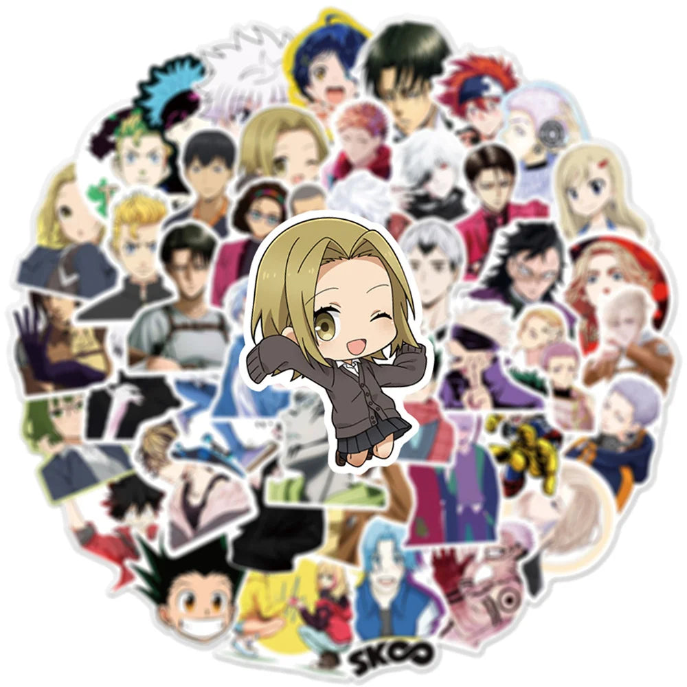 50PCS Riman Collection Sticker Personality Graffiti Laptop Skateboard Mobile Phone Gift Toy Waterproof Sticker