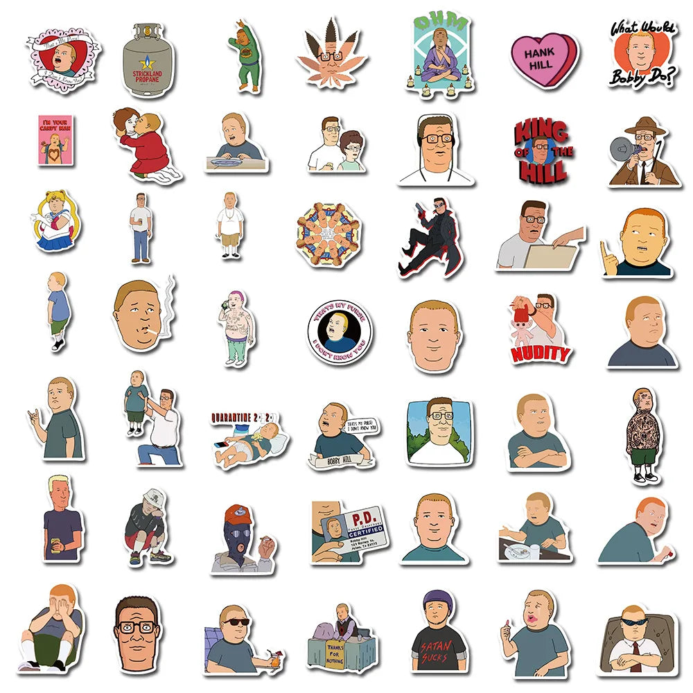 50PCS cartoon animation graffiti toy notebook mobile phone car water cup luggage skateboard sticker