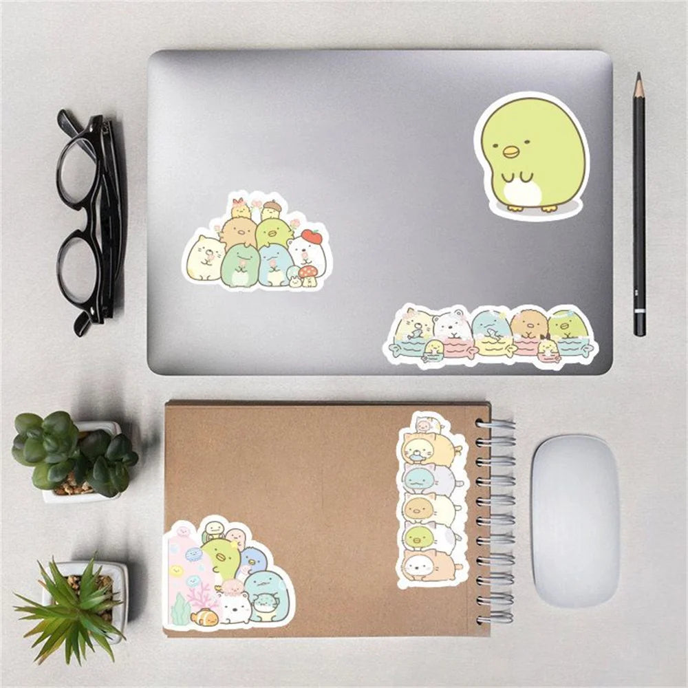 50PCS Corner Bio Sumikkogurashi Christmas Waterproof Luggage Phone Helmet Car Sticker
