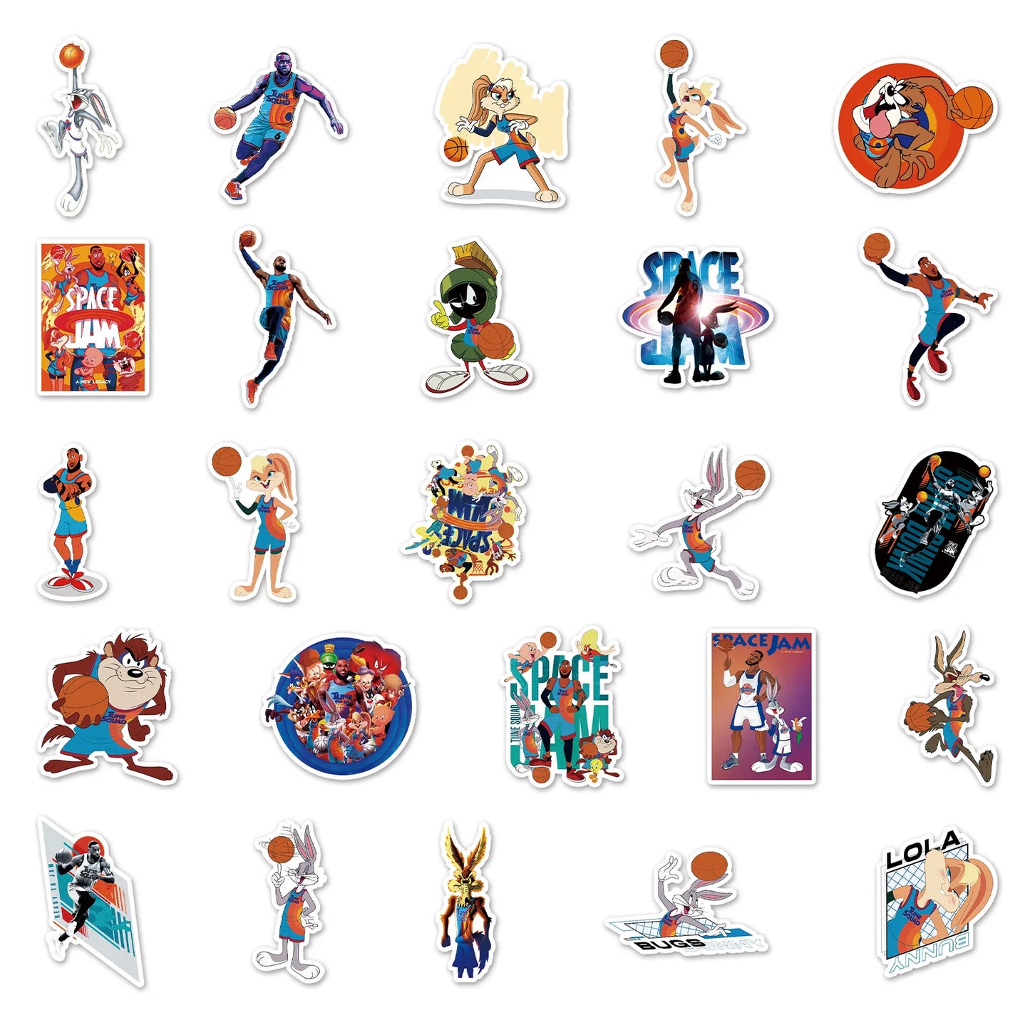 50PCS Animated Film Air Dunk Cartoon Graffiti Waterproof Sticker Suitcase Notebook Skateboard Refrigerator Helmet