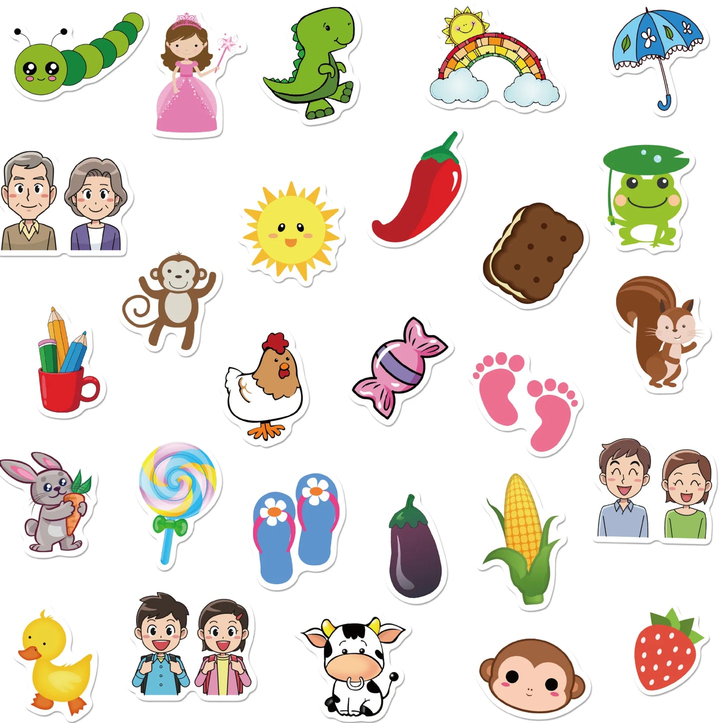 50PCS New Popular Personality Learning Sticker Pack Skateboard Guitar Decoration DIY Laptop New Waterproof Decal