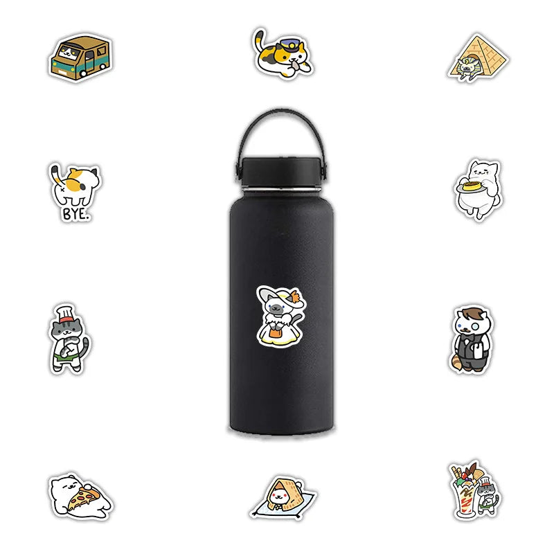 50PCS Cartoon Outdoor Travel Stickers Graffiti iPad Laptop Helmet Car Computer Pattern Scrapbook Toys Decoration