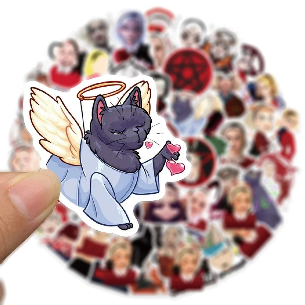 50PCS Chilling Adventures of Sabrina Stickers, Witchy & Gothic Doodle Decals for Fans, Journals, and Tech