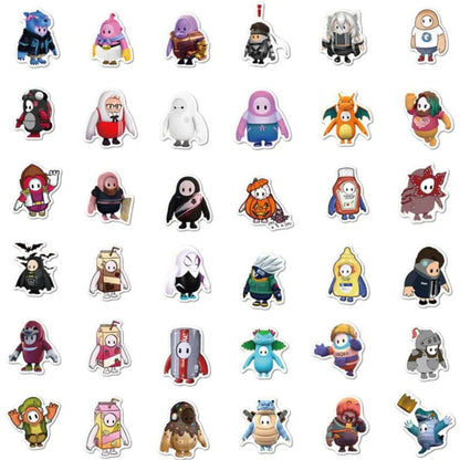 50PCS Candy Game Character Doodle Stickers, Cute Cartoon Vinyl Decals for Gaming Accessories, Laptop, Phone Case