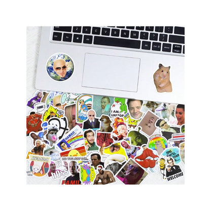 50PCS TV Parody Sticker Series: Stylish Creative DIY Decals for Suitcases, Laptops, Stationery Boxes, and Desktops