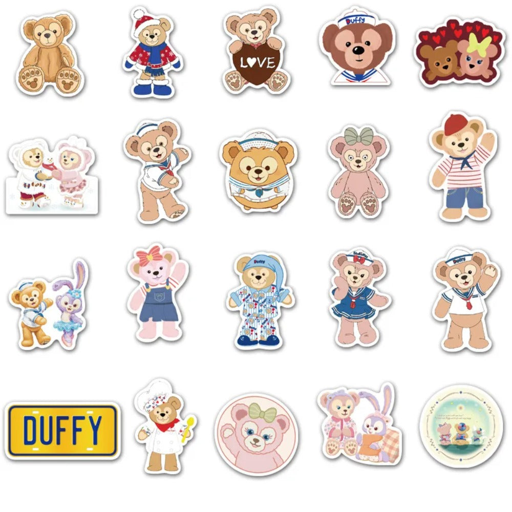 40PCS Sweet Dreams Teddy Bear Stickers, Cute Cartoon Decals for Girls‘ Rooms, Journals, and Cozy Comfort
