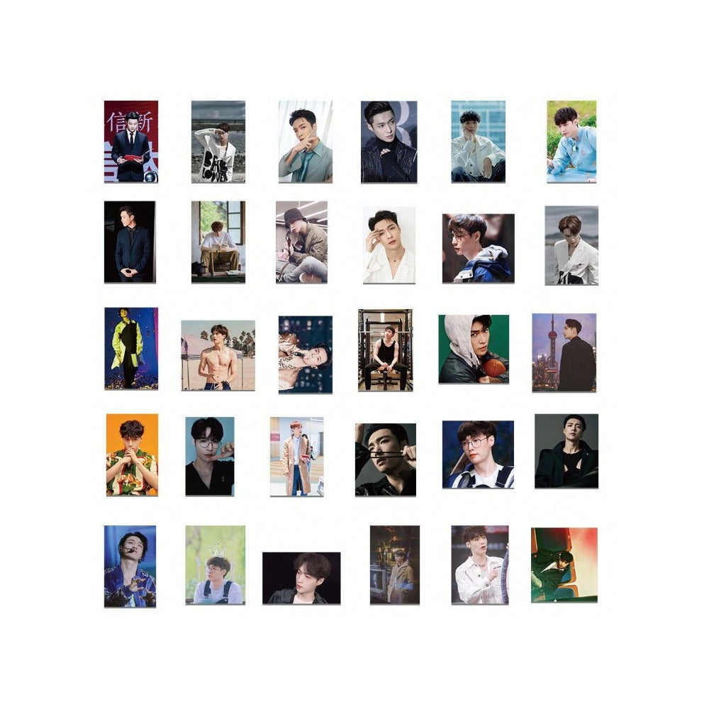 62PCS Singer Zhang Yixing's Graffiti Stickers Are Exquisite, Fashionable and Creative DIY Decorative Handbook Decals Suitable for Skateboard Cups, Helmets, Refrigerators, Guitars, Pencil Cases, Desktops