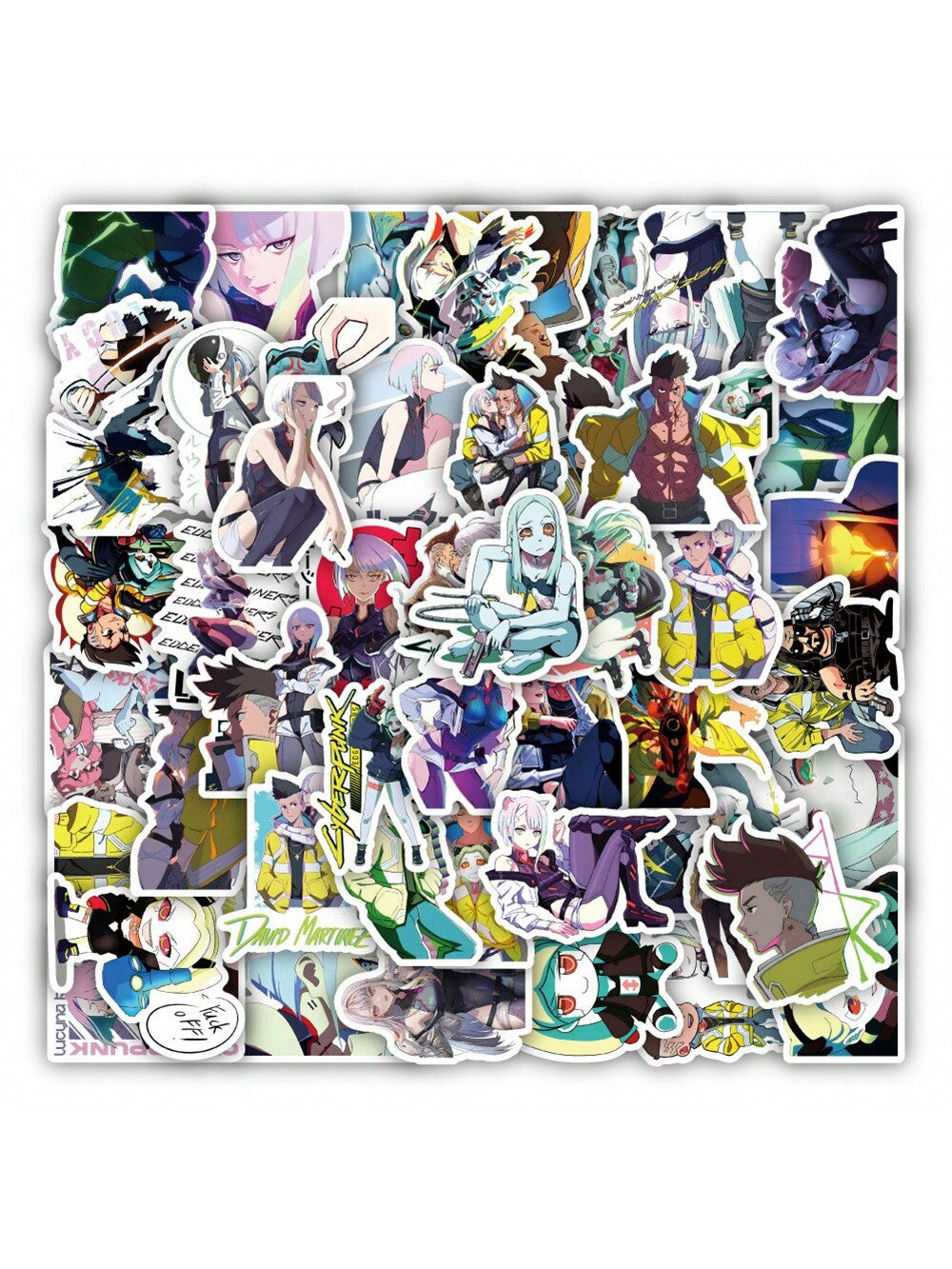 52PCS New Cartoon Edge Walker Graffiti Stickers Personalized Fashion Creative DIY Decorative Stickers Skateboard Refrigerator Guitar Water Cup Helmet Popular Decals Toys
