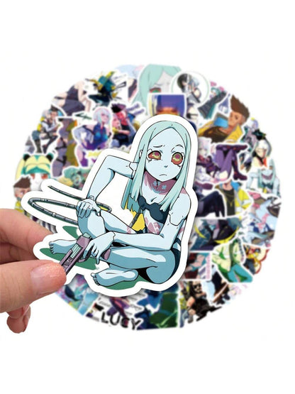 52PCS New Cartoon Edge Walker Graffiti Stickers Personalized Fashion Creative DIY Decorative Stickers Skateboard Refrigerator Guitar Water Cup Helmet Popular Decals Toys