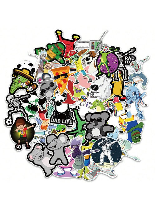 50PCS  coolwiping personalized creative graffiti sticker water cup computer suitcase car skateboard waterproof
