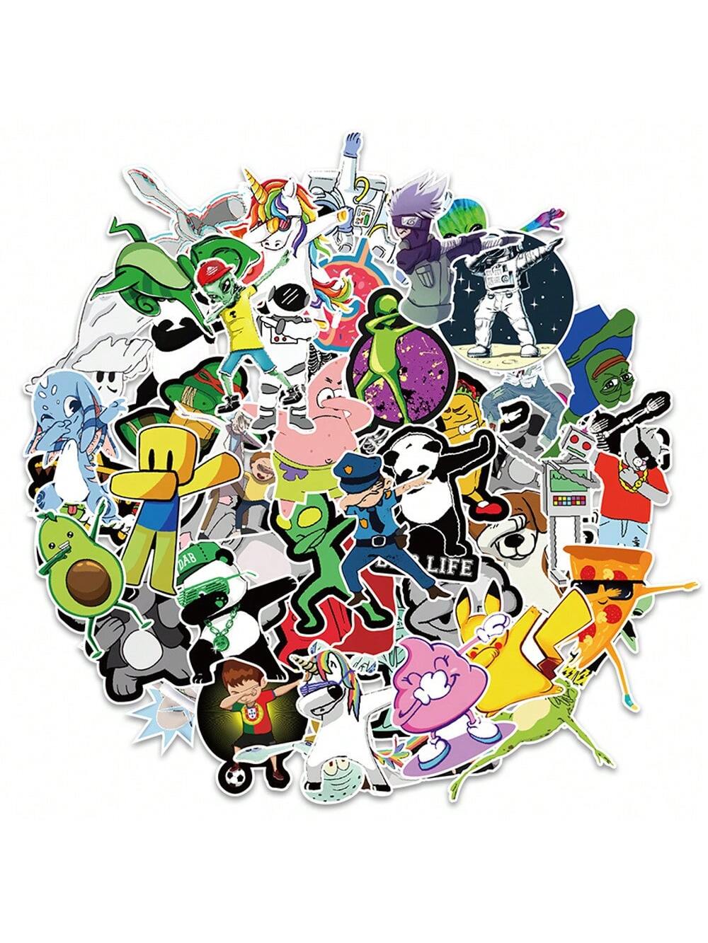 50PCS  coolwiping personalized creative graffiti sticker water cup computer suitcase car skateboard waterproof