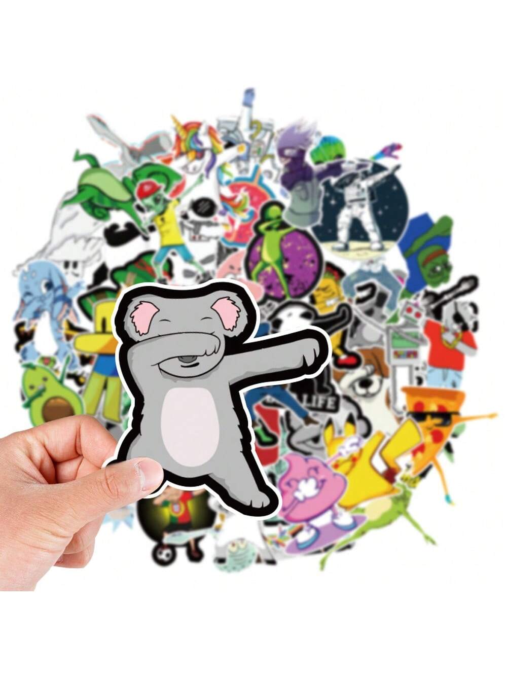 50PCS  coolwiping personalized creative graffiti sticker water cup computer suitcase car skateboard waterproof