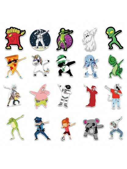 50PCS  coolwiping personalized creative graffiti sticker water cup computer suitcase car skateboard waterproof