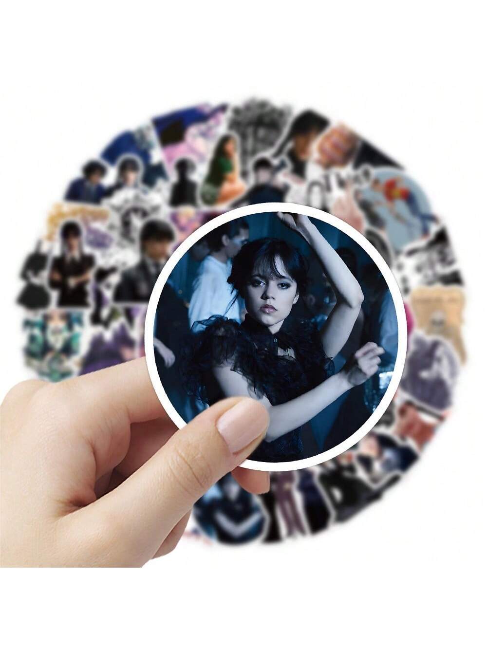 50PCS American Drama Wednesday Graffiti Stickers Personalized Fashion Creative Trend DIY Decorative Decals Skateboard Luggage Skateboarding Water Cups Helmets Popular Fine Stickers Toys