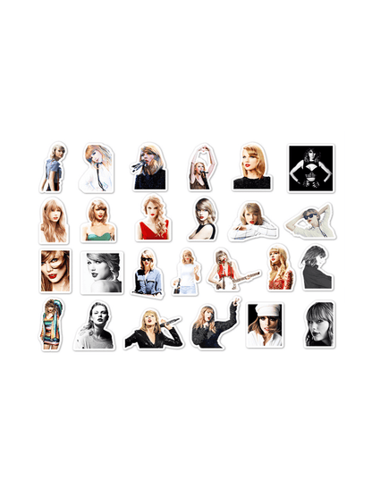 50PCS Pop Star Alison Swift Taylor Graffiti Stickers Personalised Fashion DIY Creative Trend Decorative Decals Toys for Play Luggage Laptop IPad Skateboard Guitar Motorbike Car Stickers