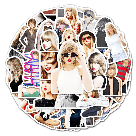 50PCS Pop Star Alison Swift Taylor Graffiti Stickers Personalised Fashion DIY Creative Trend Decorative Decals Toys for Play Luggage Laptop IPad Skateboard Guitar Motorbike Car Stickers