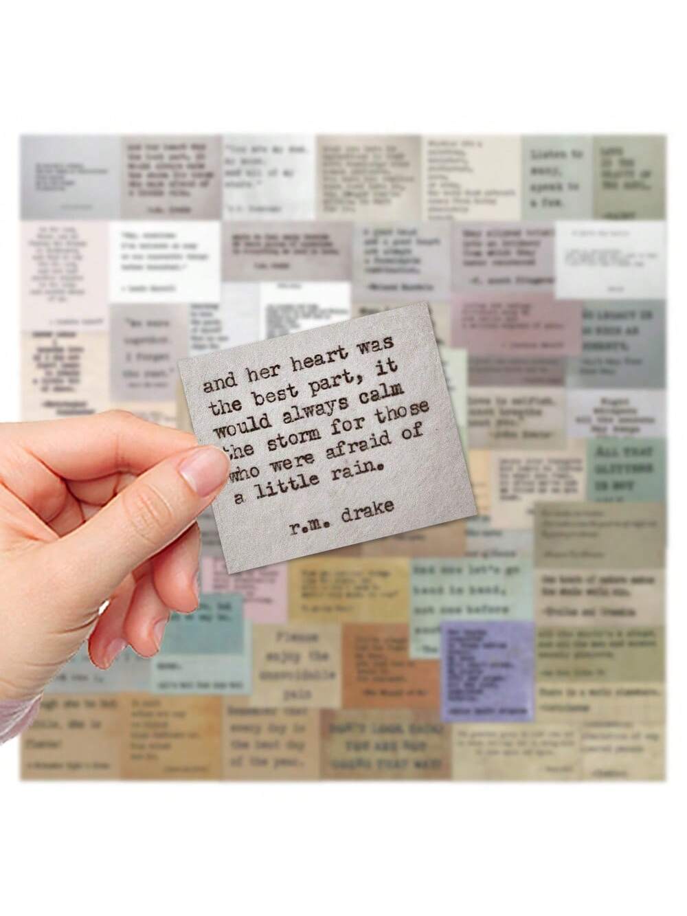 60PCS European And American Retro Celebrity Quotes Art Graffiti Stickers Personalised Fashion Creative DIY Exquisite Decals Toys Decoration Laptop IPad Helmet Popular Stickers Gifts