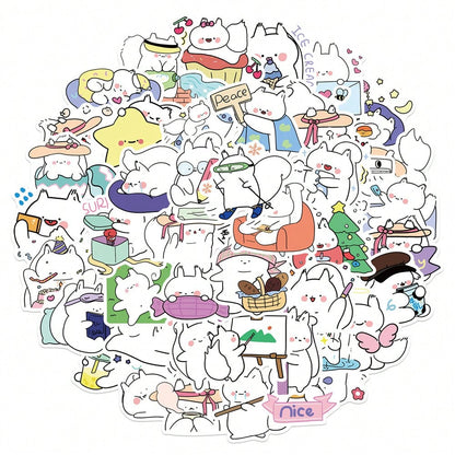 50PCS Cartoon Cute Squirrel Baby Graffiti Stickers Personalised Fashion Creative DIY Beautifully Decorated Decals Toys Luggage Laptop IPad Skateboard Diary Car Popular Stickers