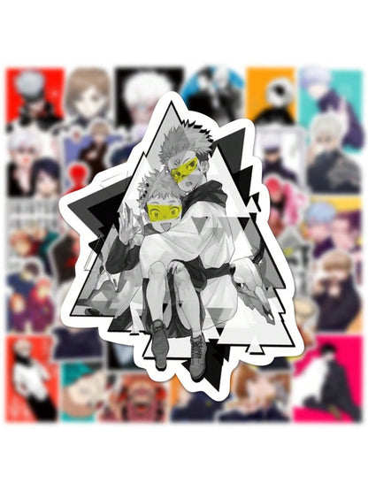 50PCS Anime Jujitsu Kaisen Cartoon Graffiti Stickers Personalized Fashion Creative Trend DIY Exquisite Decorative Decals for Water Cups Helmets Skateboards Popular Stickers Toys