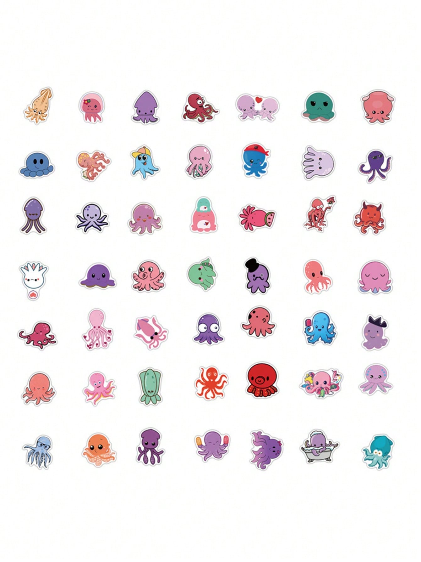100PCS Art Illustration Popular Creative Cartoon Cute Cats and Dogs Animals Decorative Style Graffiti Stickers Personality Fashion Creative Trend DIY Exquisite Decorative Decals for Cups, Helmets, Skateboards Popular Stickers Toys