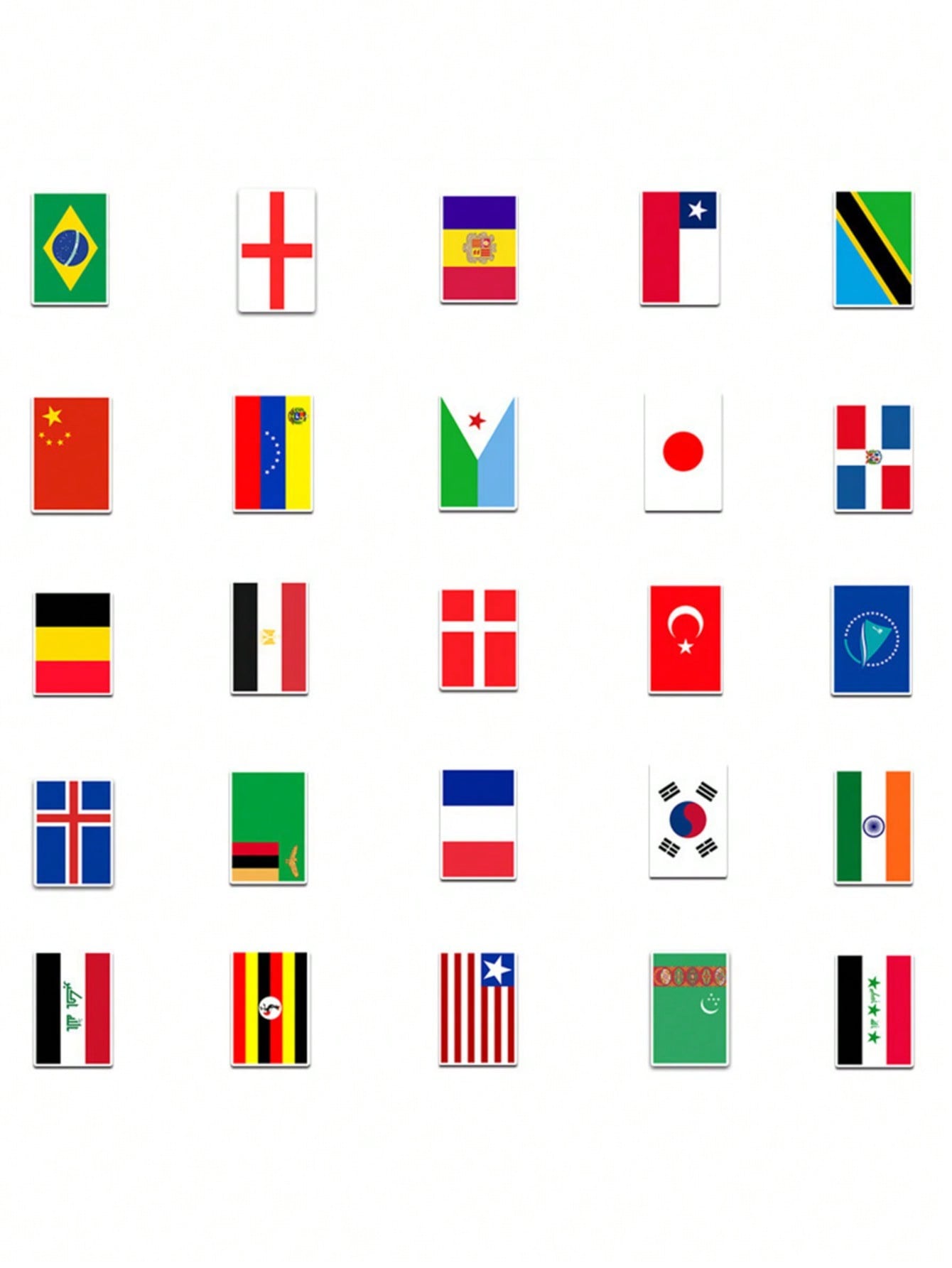 50PCS Art Illustration Popular Creative Cartoon Country Flag Decoration Style Graffiti Stickers Personality Fashion Creative Trend DIY Exquisite Decorative Decals for Cups, Helmets, Skateboards Popular Stickers Toys