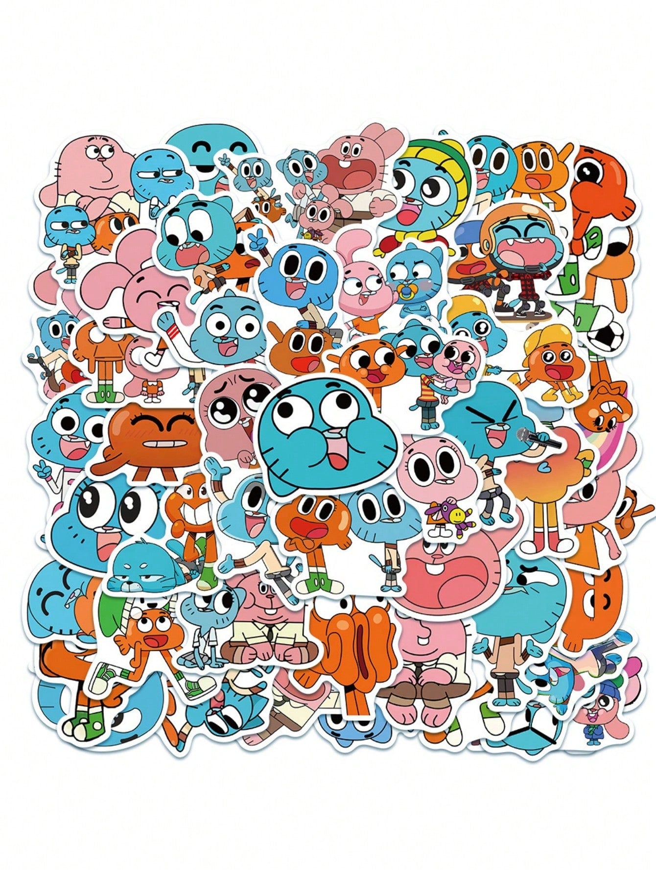 50PCS Art Illustration Popular Creative Anime Cartoon Forrest Gump World Decoration Style Graffiti Stickers Personality Fashion Creative Trend DIY Exquisite Decorative Decals for Cups, Helmets, Skateboards Popular Stickers Toys