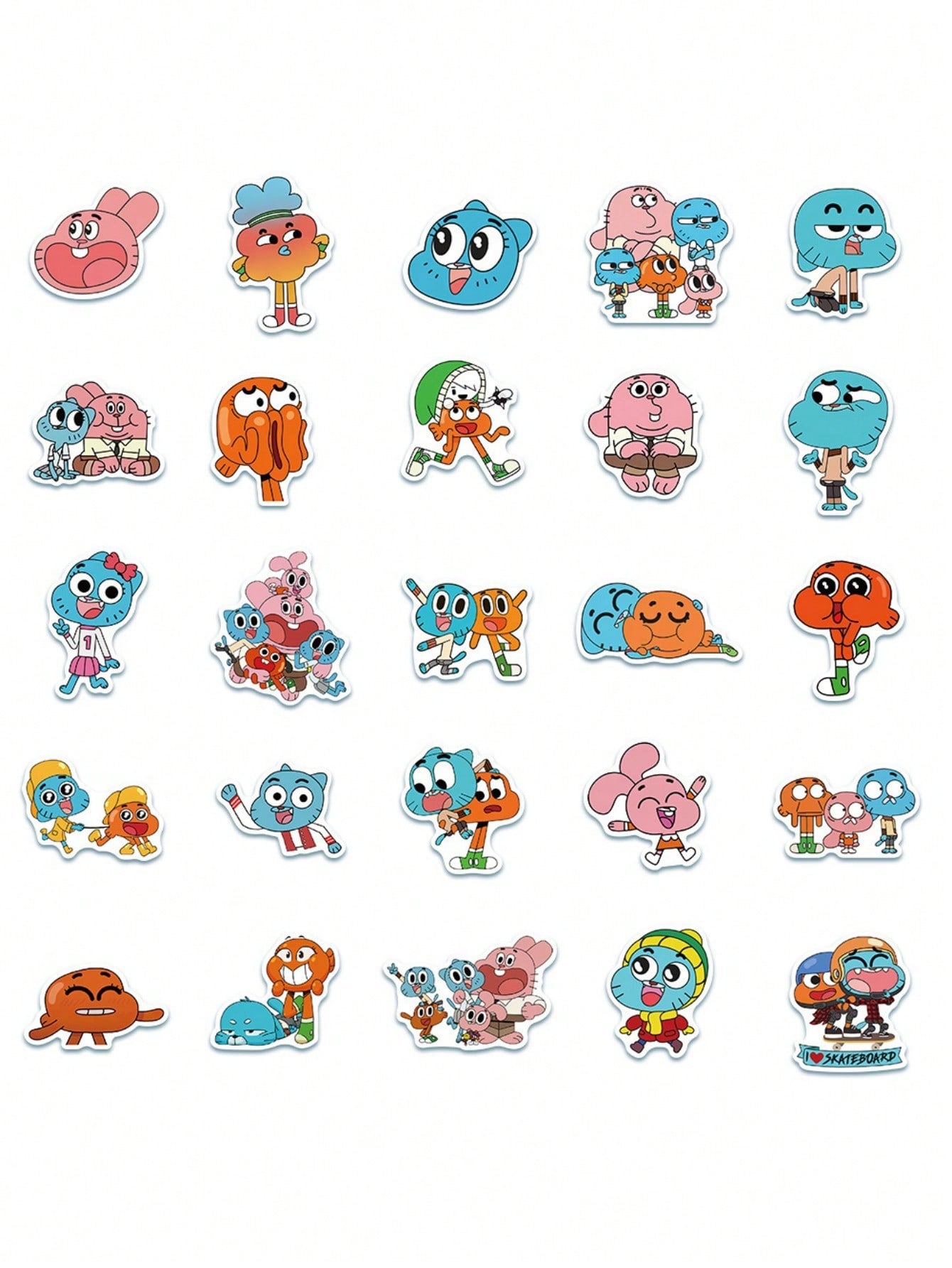 50PCS Art Illustration Popular Creative Anime Cartoon Forrest Gump World Decoration Style Graffiti Stickers Personality Fashion Creative Trend DIY Exquisite Decorative Decals for Cups, Helmets, Skateboards Popular Stickers Toys