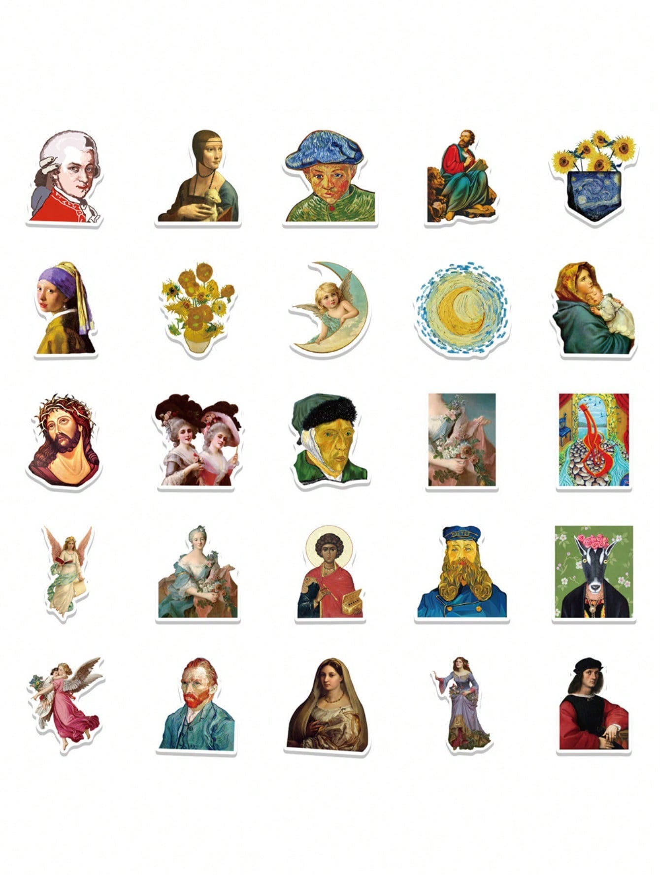 50PCS Art Illustration Popular Creative Cartoon Cute Sexy Female Cupid Decorative Style Graffiti Stickers Personality Fashion Creative Trend DIY Exquisite Decorative Decals for Cups, Helmets, Skateboards Popular Stickers Toys
