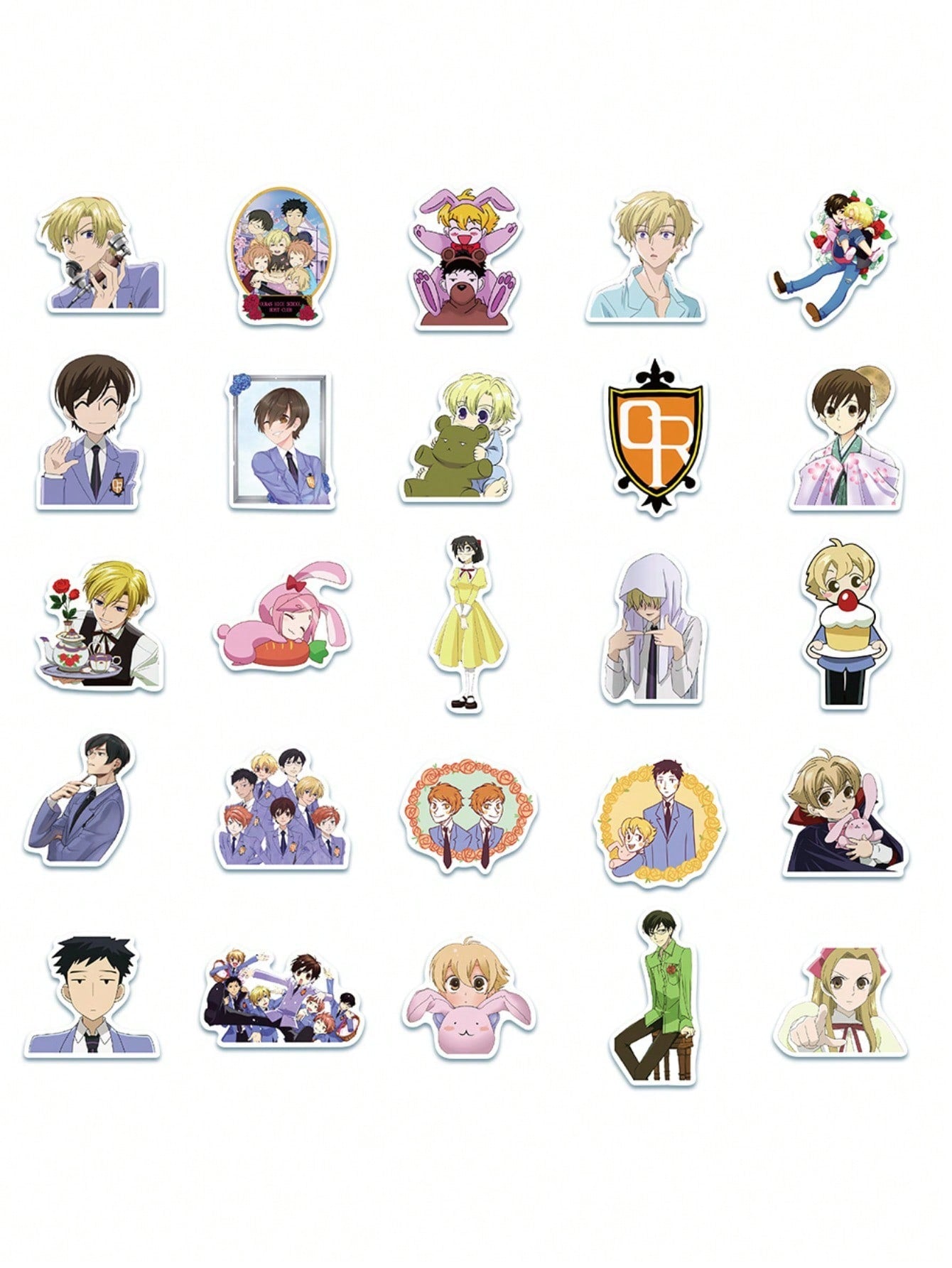 50PCS Art Illustration Popular Creative Cartoon Anime Characters Linglan High School Decorative Style Graffiti Stickers Personality Fashion Creative Trend DIY Exquisite Decorative Decals for Cups, Helmets, Skateboards Popular Stickers Toys