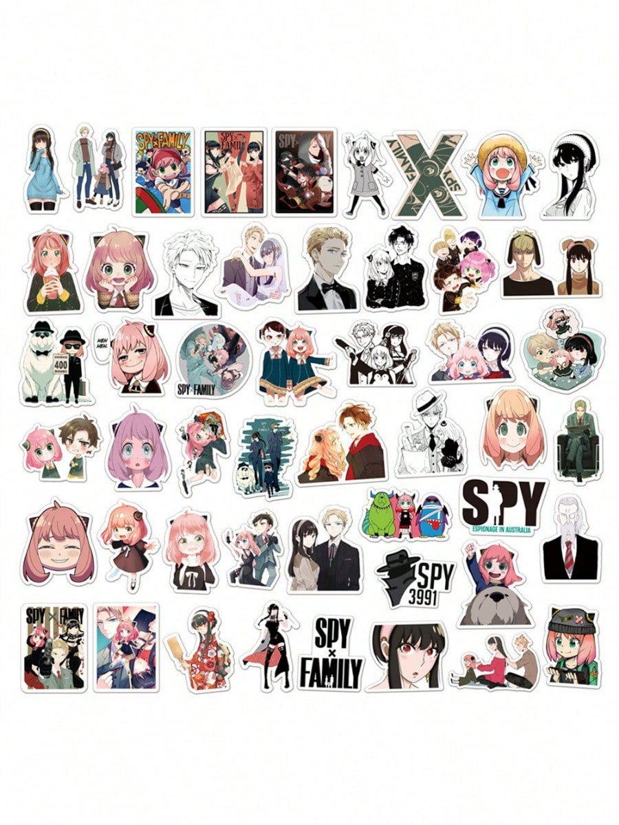 50PCS Art Illustration Popular Creative Cartoon Anime American Girl Characters Decorative Style Graffiti Stickers Personality Fashion Creative DIY Exquisite Decorative Decals For Cups, Helmets, Skateboards Popular Stickers Toys