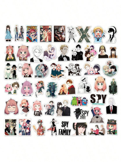 50PCS Art Illustration Popular Creative Cartoon Anime American Girl Characters Decorative Style Graffiti Stickers Personality Fashion Creative DIY Exquisite Decorative Decals For Cups, Helmets, Skateboards Popular Stickers Toys