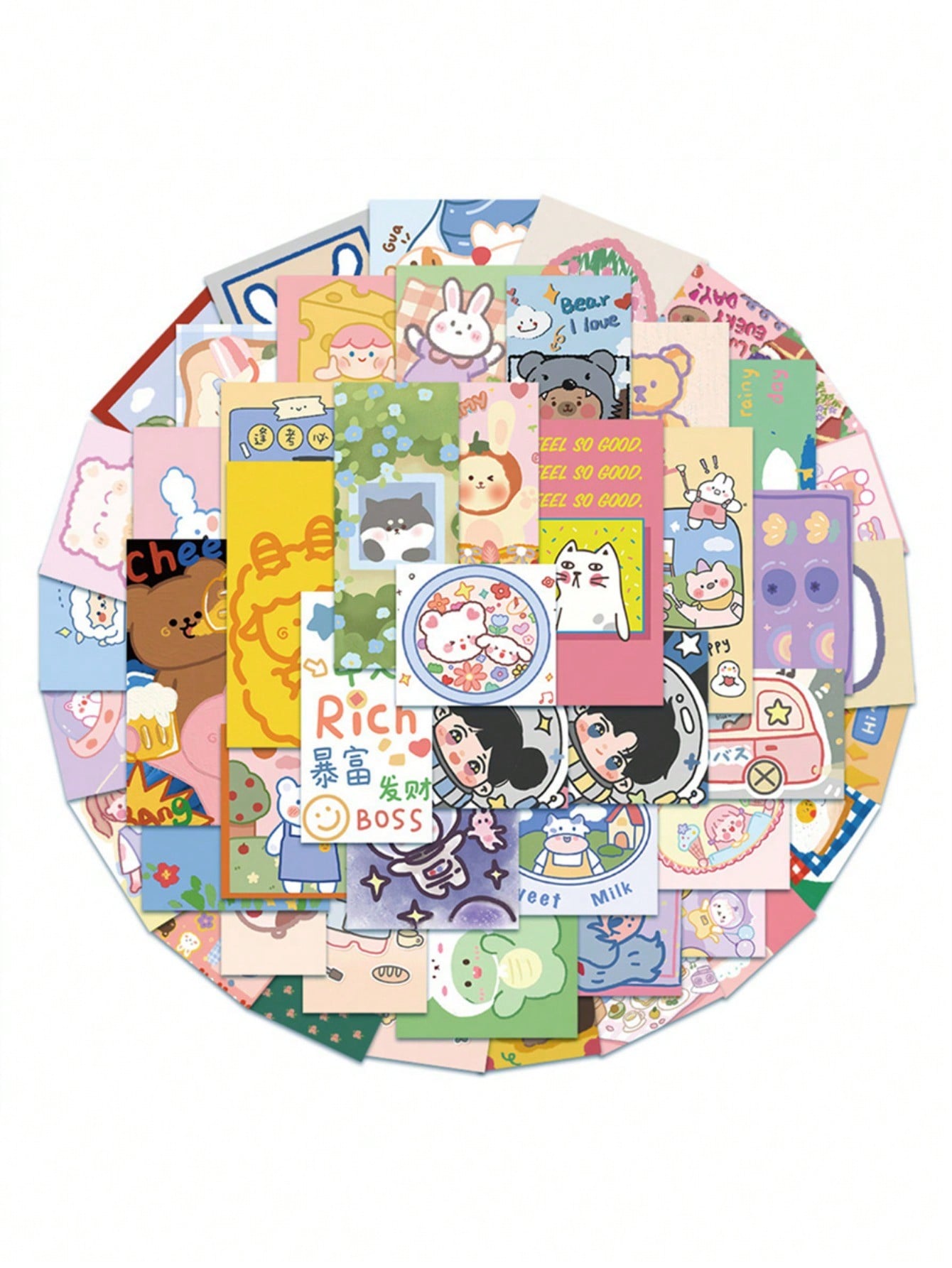 50 popular creative cartoon and anime "Kaguya-sama: Love Is War" series decorative style graffiti stickers, decals, suitable for cups, helmets, skateboards. Popular sticker toys